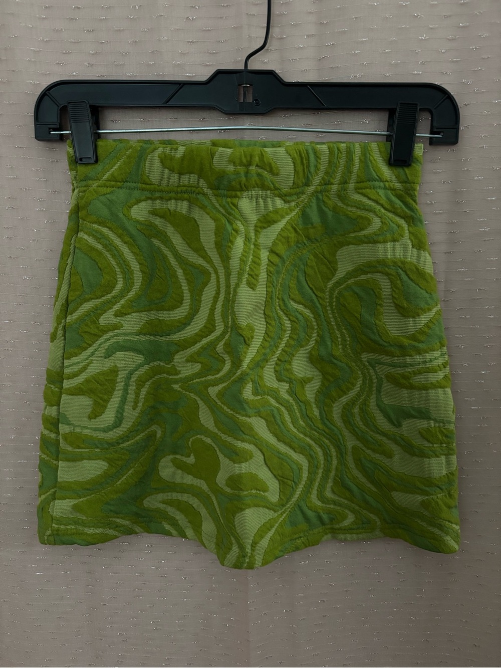Forever 21 Lime Green Textured Mini Skirt